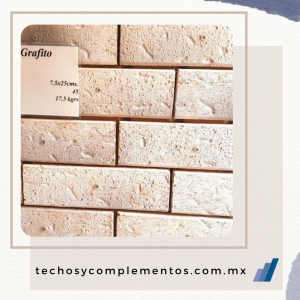 Facahaleta de barro Flameada Gris Grafito Techos y complementos de Guadalajara acabados y recubrimientos para la construcción