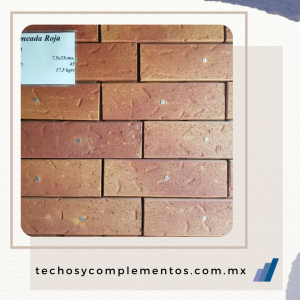 Facahaleta de barro Flameada Roja Techos y complementos de Guadalajara acabados y recubrimientos para la construcción