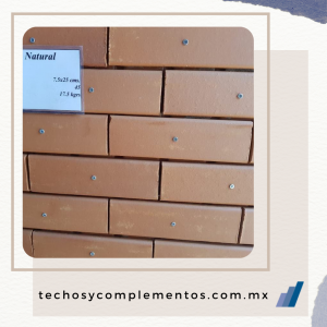 Facahaleta de barro Lisa Natural Techos y complementos de Guadalajara acabados y recubrimientos para la construcción